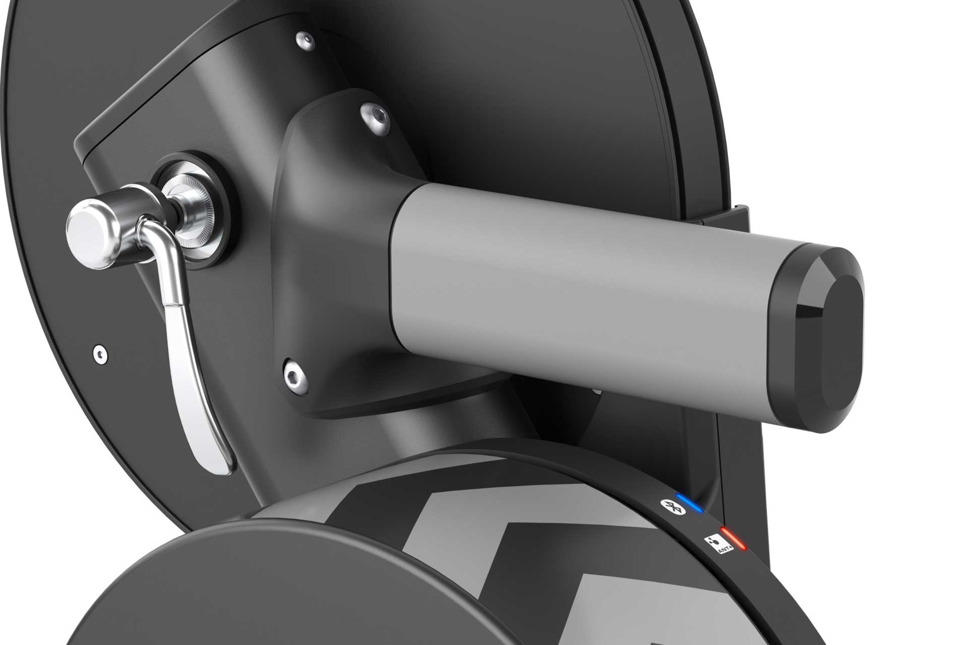 Close view of Wahoo stationary bike trainer handle